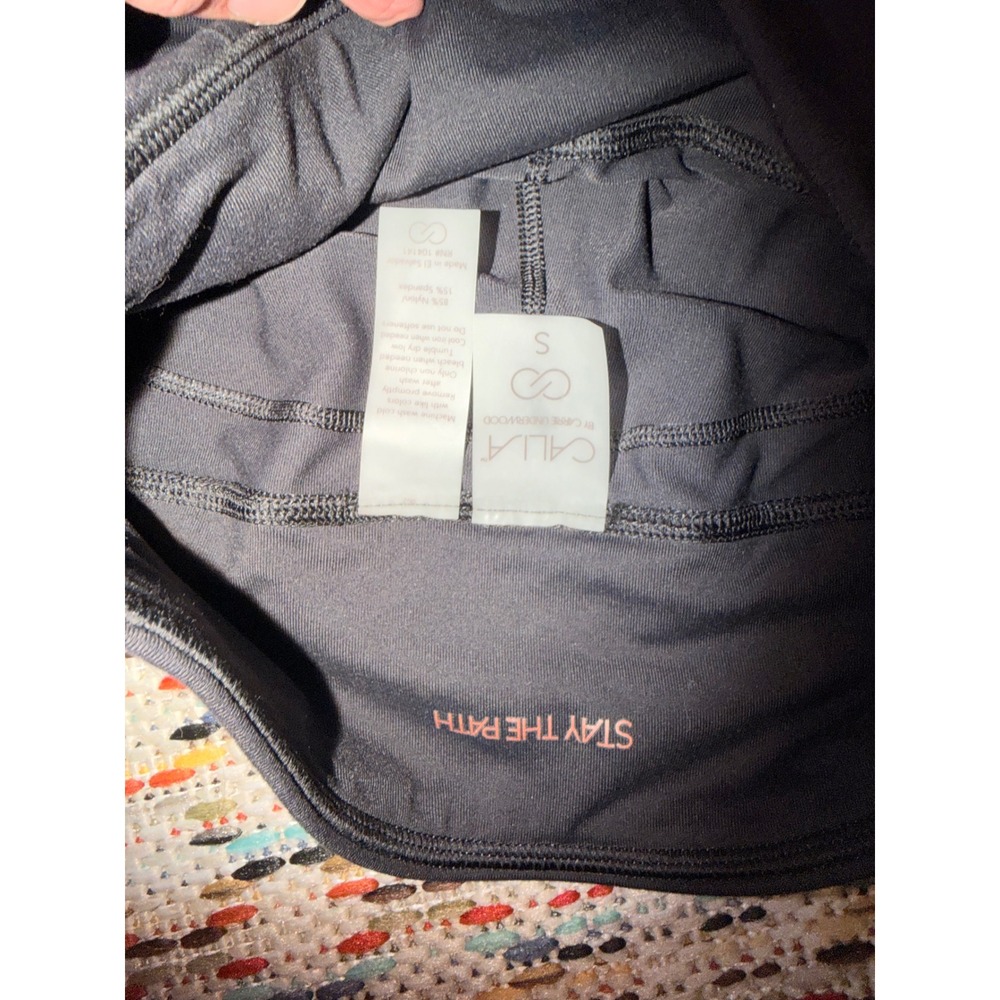 CALIA by Carrie Underwood Black Flare Leg Yoga Pants High Rise Pockets Small - Picture 3 of 4